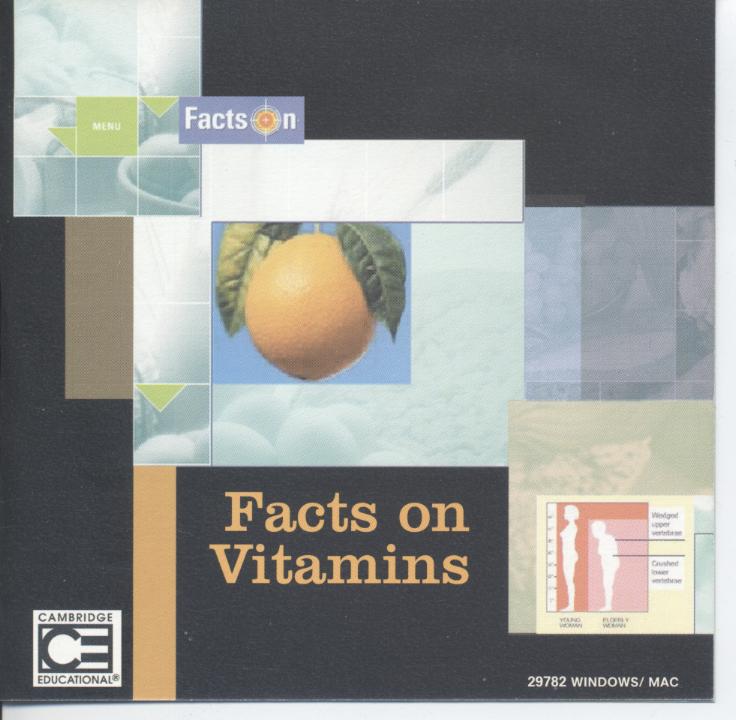 Facts on vitamins 維他命的真相