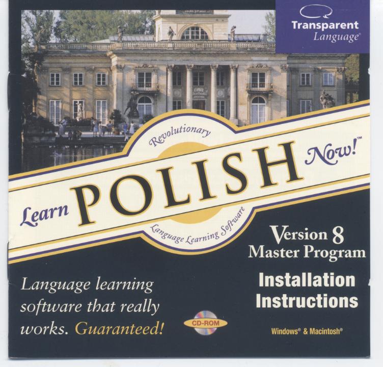 Learn Polish now ! 自我進修-波蘭文 master program