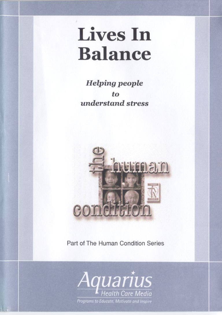 Lives in balance 情緒管理 helping people to understand stress