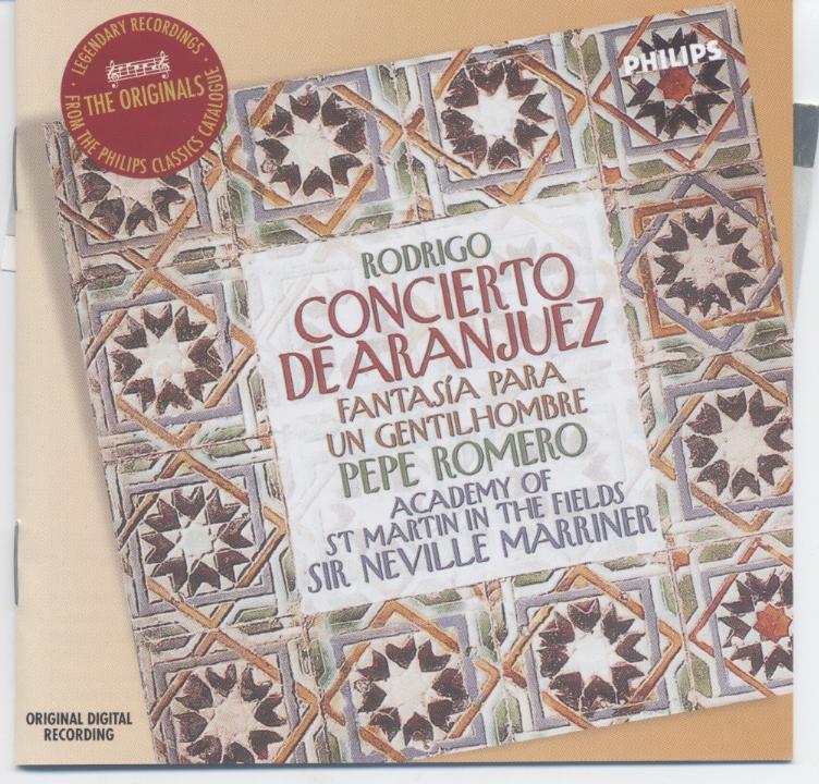 Concierto de Aranjuez 羅德利果：阿蘭費茲協奏曲、鄉紳幻想曲 Fantasia para un gentilhombre