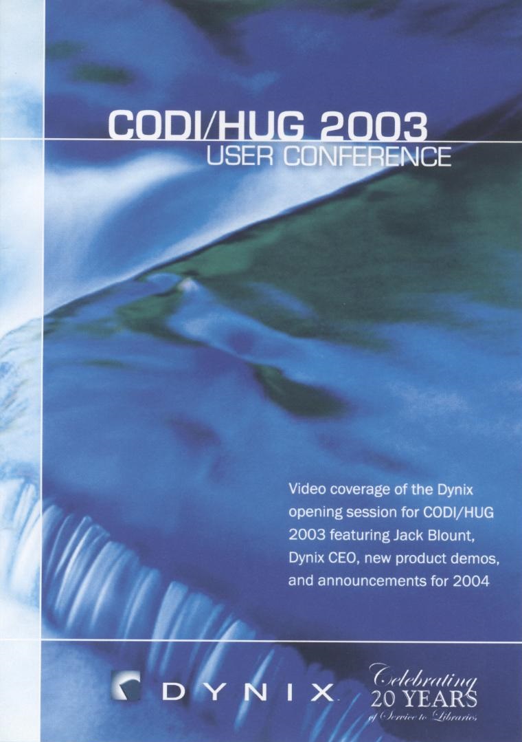 CODI/HUG 2003 user conference