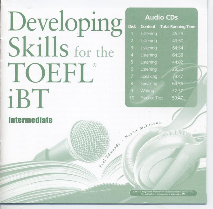 Developing skills for the TOEFL iBT intermediate