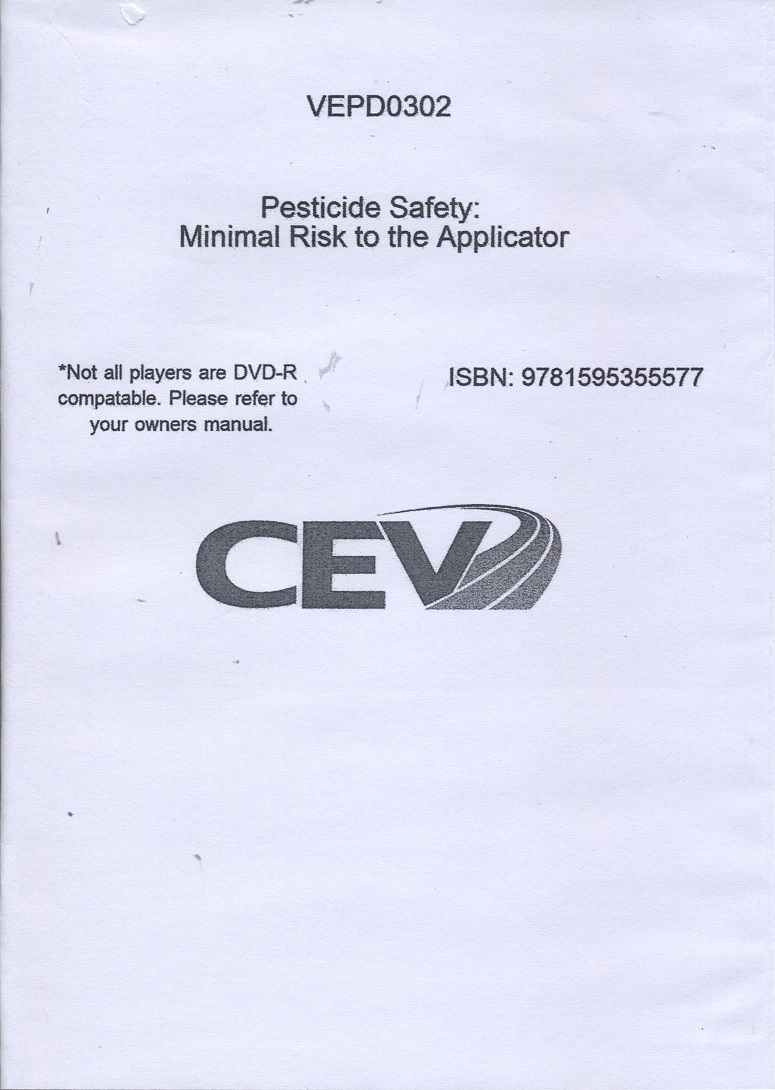 Pesticide safety : minimal risk to the applicator  : 殺蟲劑安全